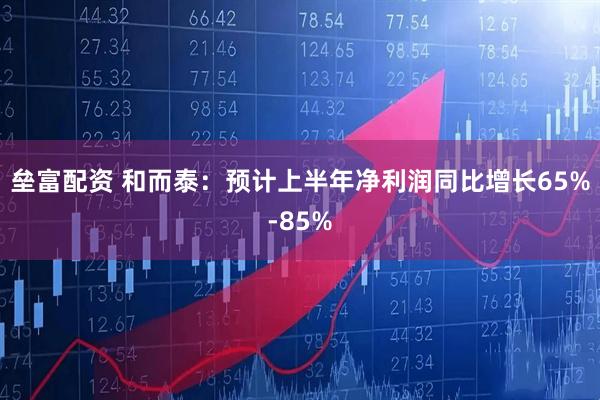 垒富配资 和而泰:预计上半年净利润同比增长65%-85%
