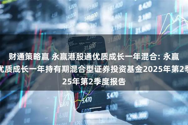 财通策略嬴 永赢港股通优质成长一年混合: 永赢港股通优质成长一年持有期混合型证券投资基金2025年第2季度报告
